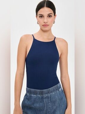 Brand new! Le Bop thong bodysuit. Navy. Small